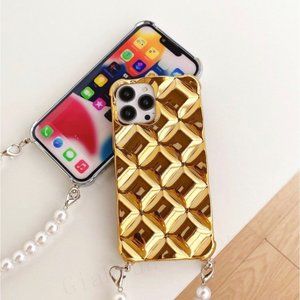 Luxury IPhone 14 Pro Max Pearl Cell Case NEW